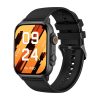 FitMate™ Wave Ceas inteligent - Negru, cu curea din silicon negru detașabilă