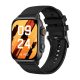 FitMate™ Wave Ceas inteligent - Negru, cu curea din silicon negru detașabilă