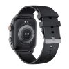 FitMate™ Wave Ceas inteligent - Negru, cu curea din silicon negru detașabilă