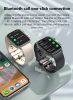 FitMate™ Wave Ceas inteligent - Negru, cu curea din silicon negru detașabilă