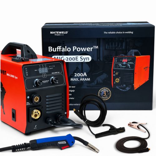 MATEWELD Hungary Buffalo Power™ MIG-200E Syn inverteres hegesztő