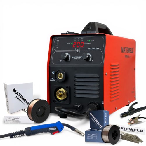 Pachet de sudură cu aparat de sudură cu invertor MATEWELD Buffalo Power™ MIG-200E Syn