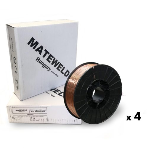 MATEWELD sarma de sudura otel cuprat (SG2) 0,8mm 5kg (200mm) - 4 buc