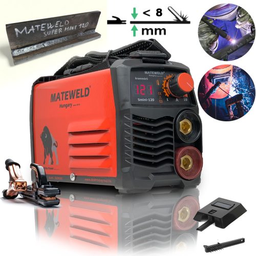 MATEWELD Buffalo Power™ Super Mini 120 invertor de sudură + funcție Lift Tig, cu cutie de transport, în pachet