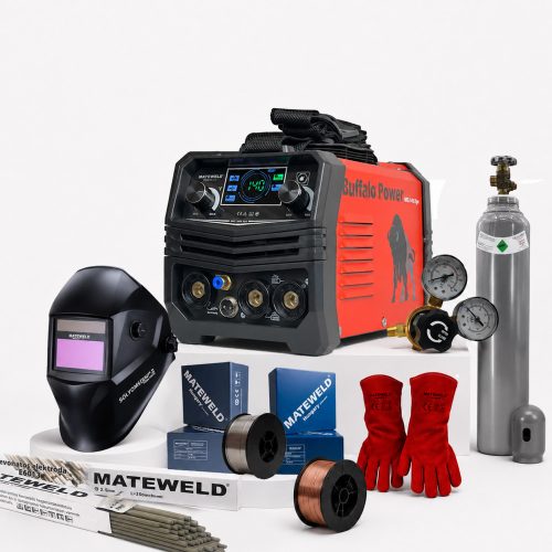 MATEWELD Buffalo Power™ MIG-140E Syn aparate de sudura cu invertor in pachet complet 