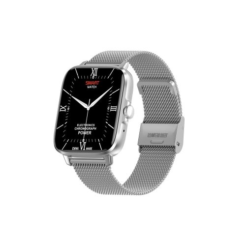 Wear Pro Lumeo EKG ceas inteligent - Argintiu, cu curea metalică detașabilă