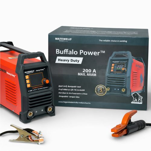 Aparat de sudură cu invertor MATEWELD Buffalo Power™ Heavy Duty 200 + funcție Lift-Tig, pachet complet