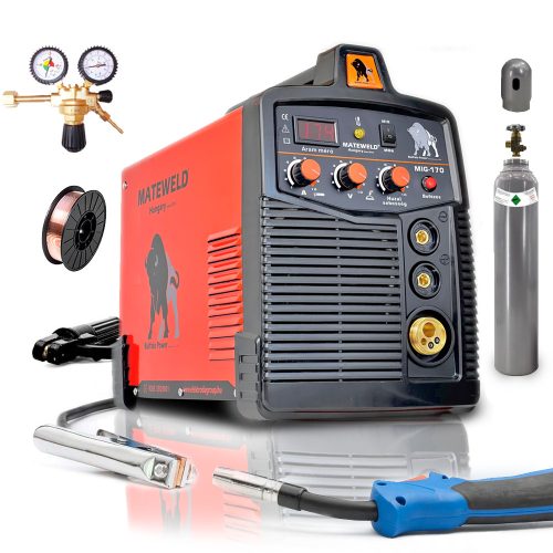 MATEWELD Buffalo Power™ MIG-170 aparat de sudura cu invertor, în pachet complet